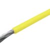 FEP-switching strand, highly flexible, 1.5 mm², 392 x 0.07 mm, yellow, outer Ø 2.5 mm, BYB-5-94F881