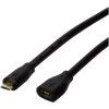 LogiLink CU0121 USB cable USB 2.0 Micro-B plug to socket 1m Black
