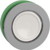 Pushbutton, for universal LED, illuminable, waistband round, white, front ring light gray, mounting Ø 30.5 mm, ZB5FW313C0