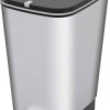 Curver CHIC BIN STYLE Abfallbehälter M [25L], silber 237544 Kosz na śmieci tworzywo sztuczne srebrny 1 szt.