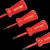 T48349 Stubby VDE Slim Screwdriver Set, 4 pcs