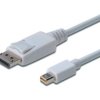Kabel połączeniowy miniDisplayPort 1.1a Typ miniDP/DP, M/M biały 2m