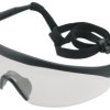 Okulary ochronne białe regulowane zauszniki klasa odporności F 97-510