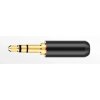 Wtyk Jack 3,5 stereo specjalny długi HQ 24k czarny