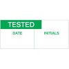 Tested, Date And Initial Labels, Green On Nylon Cloth 38 x 15mm Pack Of 140