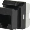 Moduł keystone RJ45 UTP kat.6 nieekranowany czarny Molex