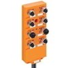Koncentrator aktuator/sensor z wskaźnikami LED 8-portów gniazda M12 5-polowy 2 sygnały na gniazdo ASBV 8/LED 5-242/15 M