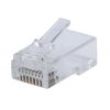 Wtyk RJ45 Cat6 UTP przelotowy, IWP-CAT6UJ /100szt./