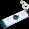 8100-001.01 Two-way socket outlet with overload protection