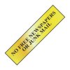 Scan 6023 No Free Newspapers Or Junk Mail - Polished Brass Effect 200 x 50mm