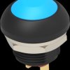 Pushbutton, 1 pole, blue, unlit , 0.12 A/125 VAC, 0.2 A/50 VDC, 13.6 mm, IP68, 2329383-5