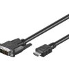 Kabel HDMI/DVI-D, nikiel