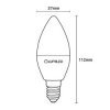 Żarówka LED E14 B35 5W = 50W 470lm 3000K Ciepła 180 LUMILED