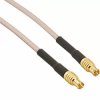 Coaxial cable, MCX plug (straight) to MCX plug (straight), 75 Ω, RG-179/U, grommet black, 153 mm, 255101-05-06.00