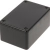 ABS enclosure, (L x W x H) 85 x 56 x 39 mm, black (RAL 9005), IP54, 1591LSBK
