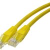 Patchcord Utp Kat.6 Kabel Sieciowy Lan 2X Rj45 Linka Żółty 2M
