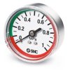 SMC Manometr Męski, Żeńska 1 MPa 0 MPa 42.5 mm R 1/8 in