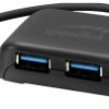 SpeedLink SL-140109-BK USB-Hub 4 porty USB-A USB 3.2 Gen1 5 GBit/s czarny SNAPPY EVO