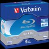 43748 Verbatim Blu-ray BD-R 50 GB, set of five, jewel case