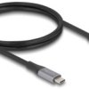 Delock USB-C Kabel Złącze męskie USB-C®, Złącze męskie USB-C® 1.00 m czarny 81131