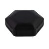 CamdenBoss CBHEX1-33-BK Hex-Box IoT Enclosure 3 Solid Panels and 3 Vented Black