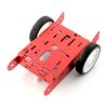 Red chassis 2WD 2-kołowe, metalowe podwozie robota z napędem