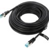 VAP-B05-B1500 Patch cord F/UTP 5e linka Cu PVC czarny 15m 26AWG