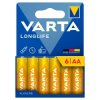 Baterie Varta Longlife LR6/AA 4106 (kartonik) - 6 sztuk