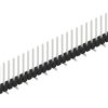 Pin header, 30 pole, pitch 2.54 mm, angled, black, SL10SMD10430Z
