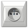 Akcent, gniazdko pojedyncze, z uziemieniem,