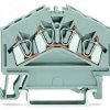 4-wire feed-through terminal, spring-clamp connection, 0.08-2.5 mm², 1 pole, 24 A, 8 kV, orange, 280-946