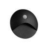 Oprawa przyschodowa LED z czujnikiem okrągła EXIN LED PIR O B-WW 2.5W 220-240 AC 50lm kl.I IP65 ciepła 3000K czarny 39124