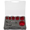 Exact 70604 Hole Saw Set 9-Piece Variable Teeth, Low Vibration, Durable