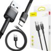 KABEL USB-A / USB-C Baseus Cafule CATKLF-AG1 50cm 3A QC 3.0 CZARNO-SZARY W NYLONOWYM OPLOCIE