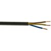 Przewód zasilający RS PRO H05VV-F 3 Core 100 m Polichlorek winylu Sheath Czarny 7.99 mm OD, 300V, 500 V 70 °C