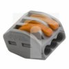 Szybkozłączka 3x 0,08-4,0mm2 uniwersalna (na drut / na linkę) 400V/32A ORYGINALNA woreczek 10szt. 222-413