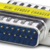 Gender changer, D-Sub plug, 15 pole to D-Sub plug, 15 pole, straight, 1652677