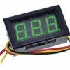 WOLTOMIERZ 0.56 0-30V DC W OBUDOWIE, TRZY PRZEWODY (ZASILANIE+POMIAR), ZIELONY (MIER-056-3-G)