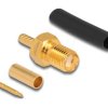 90044 RP-SMA Buchse zum Crimpen RG-174 / RG-316