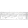 Matias FK318S-DE Wired Aluminium Keyboard German QWERTZ Mac Silver