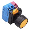 YW1B-A1E21Y Yellow 22mm Maintained Push Button Switch 2NO-1NC IP65 IDEC