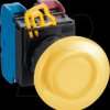 YW1L-M4E10Q4Y YW-22mm, PBI, mushroom, plastic, momt, 1NO, LED 24V AC/DC, yello