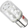 LED lamp, BA15d, 5 lm, 230 V (AC), 360 °, clear, yellow, 52162412