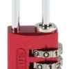 Kłódka bezpieczeństwa średnica szekli: 3mm ABUS Kłódka szyfrowa W budynkach, na zewnątrz aluminiowo-stalowa Czerwony