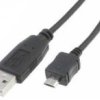 KAB133ABM.006 Kabel USB - z jednej strony wtyk USB typu A z drugiej wtyk USB B mikro, czarny, długość 0.6m