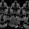 77770S Knurled screws, 12 mm, pack of 10, black