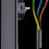 8169 Innovative space-saving lever connection cable, black