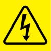 Label, symbol: lightning, (L x W) 19.1 x 19.1 mm, vinyl, PESC-J-AT