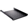 Półka Regulowana Do Szafy Rack 19 Cali 1U 550Mm Czarna