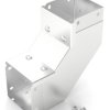 Akcesoria do koryt kablowych Stal nierdzewna 304 Zatyczka wewnętrzna wygięta pod kątem 90° 50 x 50mm RS PRO